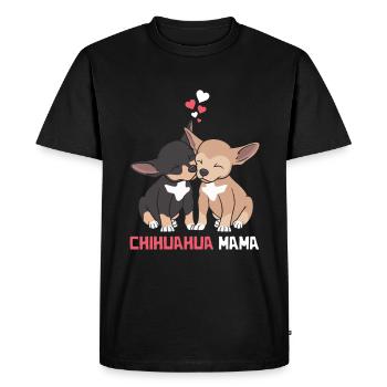 Meilleure maman chihuahua - T-shirt Premium bio Homme - noir - Devant - Nico (187cm)