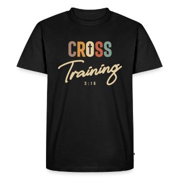 Cross Training 3:16 Workout Fitness Christian - Men's Premium Organic T-Shirt - black - Front - Nico (187cm)