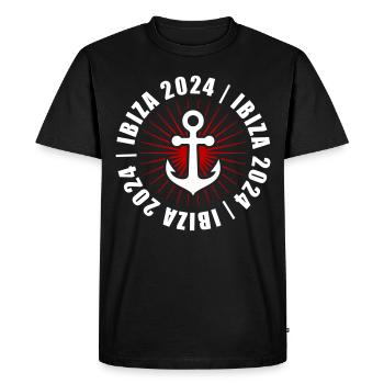 Ibiza 2024 Holidays - Men's Premium Organic T-Shirt - black - Front - Nico (187cm)