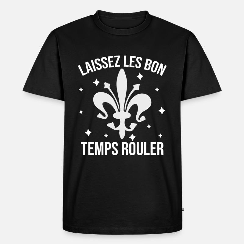 Mardi Gras - Männer Premium Bio T-Shirt - Schwarz