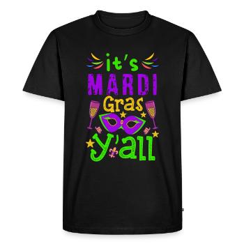 Mardi Gras - T-shirt Premium bio Homme - noir - Devant - Nico (187cm)