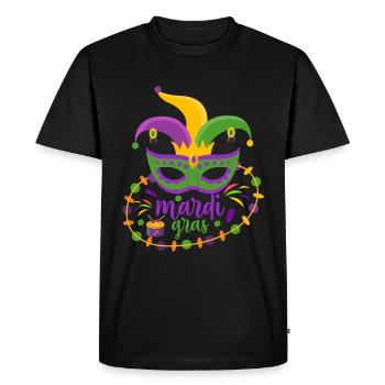 Mardi Gras - T-shirt Premium bio Homme - noir - Devant - Nico (187cm)