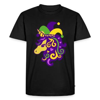 Mardi Gras - T-shirt Premium bio Homme - noir - Devant - Nico (187cm)