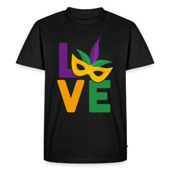 Mardi Gras - T-shirt Premium bio Homme - noir - Devant - Nico (187cm)