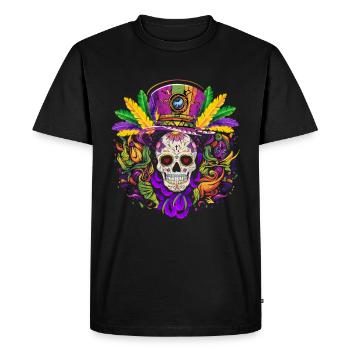 Mardi Gras - T-shirt Premium bio Homme - noir - Devant - Nico (187cm)