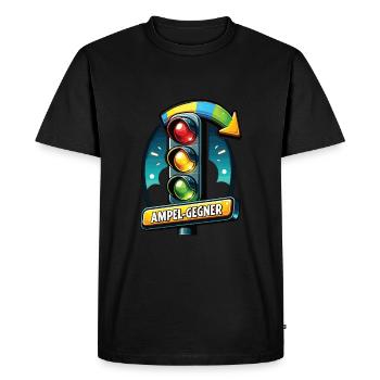 Insatisfaction politique à l’égard de la politique des feux tricolores - T-shirt Premium bio Homme - noir - Devant - Nico (187cm)