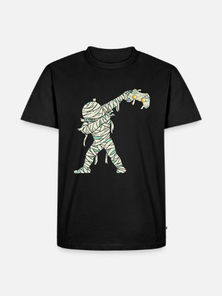 Halloween Dabbing Mummy Gamer - Men's Premium Organic T-Shirt - black