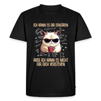I can't understand it for you Math - Men's Premium Organic T-Shirt - black - Front - Nico (187cm)