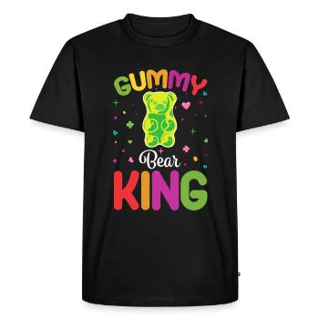 Gümmibär Roi des bonbons - T-shirt Premium bio Homme - noir - Devant - Nico (187cm)