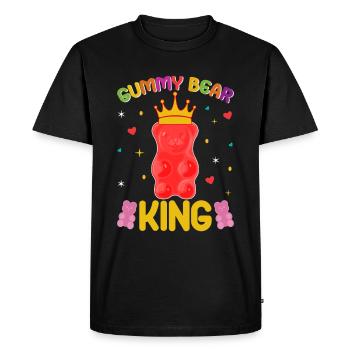 Gümmibär Roi des bonbons - T-shirt Premium bio Homme - noir - Devant - Nico (187cm)