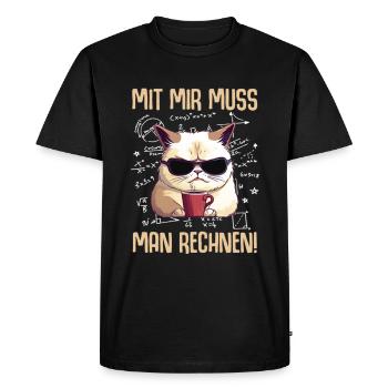 I'm a force to be reckoned with - Men's Premium Organic T-Shirt - black - Front - Nico (187cm)