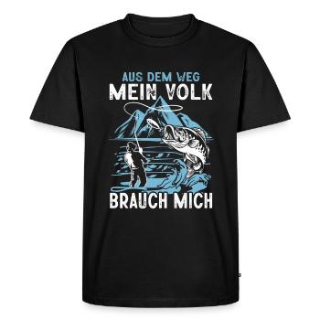 À l’écart, mon peuple a besoin de moi, pêcheurs, pêcheurs - T-shirt Premium bio Homme - noir - Devant - Nico (187cm)