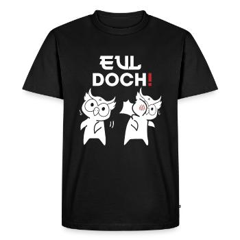 Hibou Oui - T-shirt Premium bio Homme - noir - Devant - Nico (187cm)