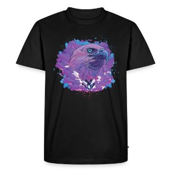 Aigle - T-shirt Premium bio Homme - noir - Devant - Nico (187cm)