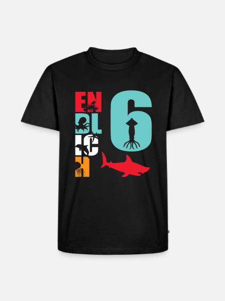 Finally 6 Shark Fish - Men's Premium Organic T-Shirt - black