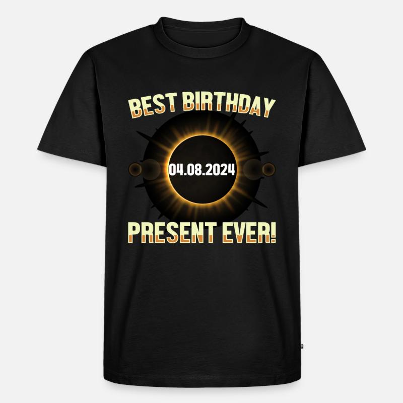 Éclipse solaire - Explorez l’obscurité - T-shirt Premium bio Homme - noir