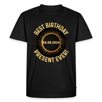 Éclipse solaire - Explorez l’obscurité - T-shirt Premium bio Homme - noir - Devant - Nico (187cm)