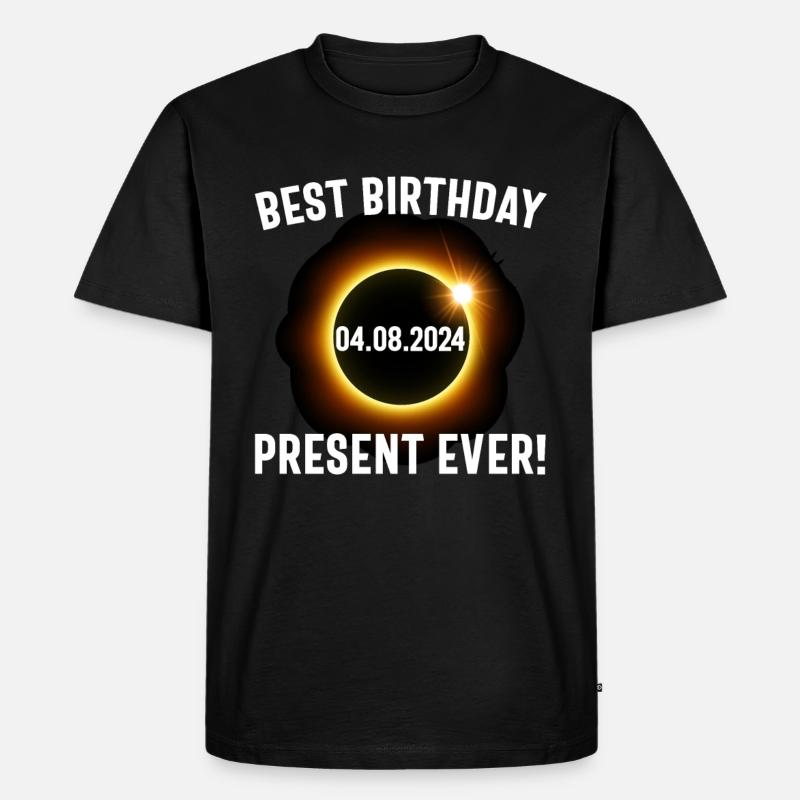 Éclipse solaire - Explorez l’obscurité - T-shirt Premium bio Homme - noir