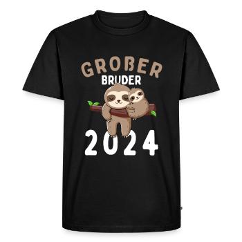 Big brother 2024 sloth - Men's Premium Organic T-Shirt - black - Front - Nico (187cm)
