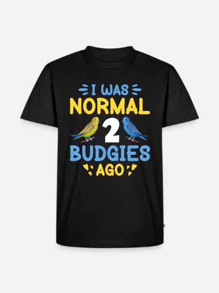 Budgerigar, Feathered Friend, Bird Watching - Men's Premium Organic T-Shirt - black