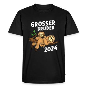 Big Brother 2024 Sloth - Men's Premium Organic T-Shirt - black - Front - Nico (187cm)