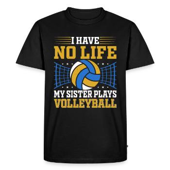 Volleyball Sister Volleyball Player Siblings - Men's Premium Organic T-Shirt - black - Front - Nico (187cm)