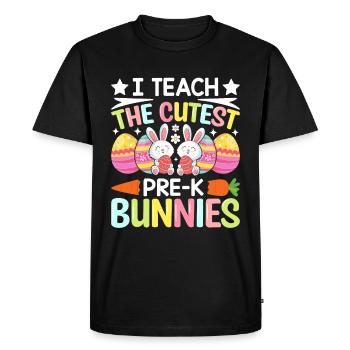 The fun continues Easter Monday Easter time Easter - Men's Premium Organic T-Shirt - black - Front - Nico (187cm)