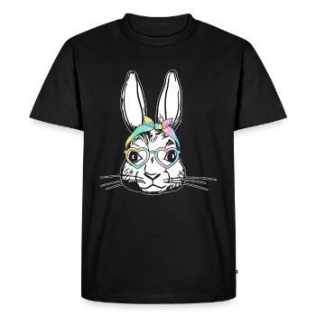 Easter Bunny Care for Little Cute Bunnies - Men's Premium Organic T-Shirt - black - Front - Nico (187cm)