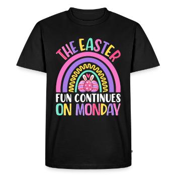The fun continues on Easter Monday Easter time Easter - Men's Premium Organic T-Shirt - black - Front - Nico (187cm)