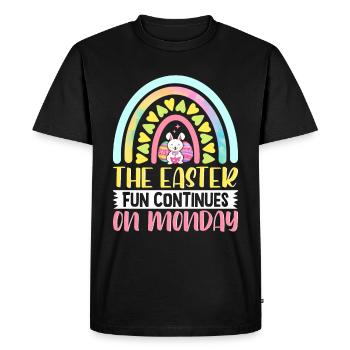 The fun continues on Easter Monday Easter time Easter - Men's Premium Organic T-Shirt - black - Front - Nico (187cm)