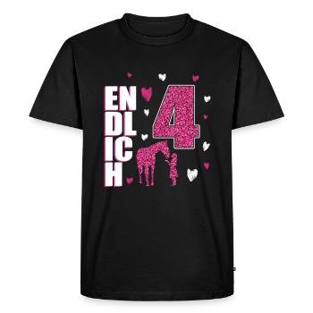 Enfin 4 chevaux poney - T-shirt Premium bio Homme - noir - Devant - Nico (187cm)