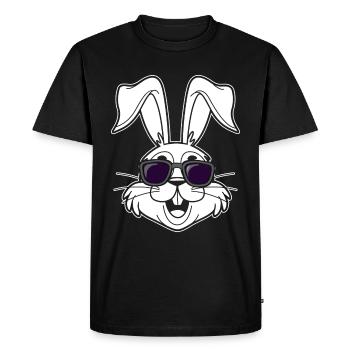 Easter Bunny Easter Cute Cool Bunny Easter Time - Men's Premium Organic T-Shirt - black - Front - Nico (187cm)