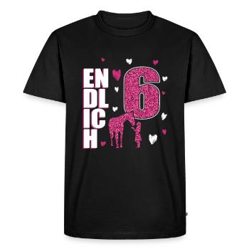 Enfin 6 poneys - T-shirt Premium bio Homme - noir - Devant - Nico (187cm)