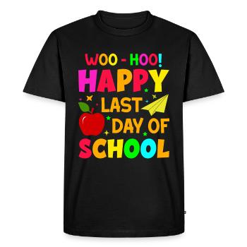 Dernier jour d’école Remise des diplômes Vacances d’été Elèves - T-shirt Premium bio Homme - noir - Devant - Nico (187cm)