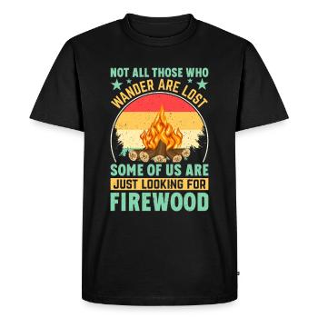 Randonnée - tous les randonneurs ne sont pas perdus ! - T-shirt Premium bio Homme - noir - Devant - Nico (187cm)