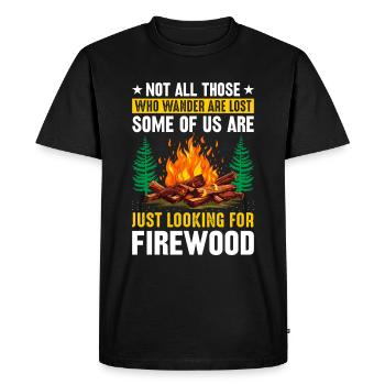 Randonnée - tous les randonneurs ne sont pas perdus ! - T-shirt Premium bio Homme - noir - Devant - Nico (187cm)
