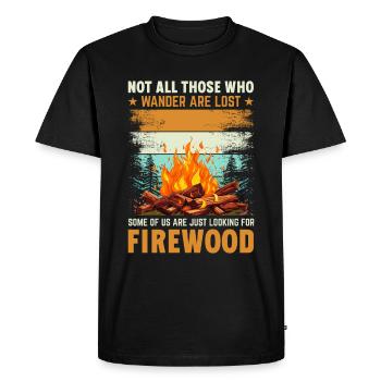 Randonnée - tous les randonneurs ne sont pas perdus ! - T-shirt Premium bio Homme - noir - Devant - Nico (187cm)