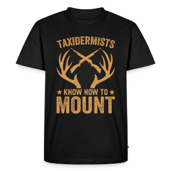 Les taxidermistes ramènent les morts à la vie - T-shirt Premium bio Homme - noir - Devant - Nico (187cm)