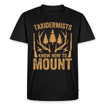 Les taxidermistes ramènent les morts à la vie - T-shirt Premium bio Homme - noir - Devant - Nico (187cm)