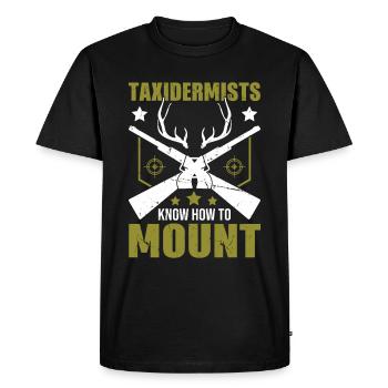 Les taxidermistes ramènent les morts à la vie - T-shirt Premium bio Homme - noir - Devant - Nico (187cm)