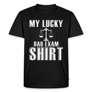 Examen du barreau des étudiants en droit - T-shirt Premium bio Homme - noir - Devant - Nico (187cm)