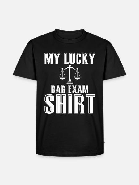 Law Student Bar Exam - Men's Premium Organic T-Shirt - black