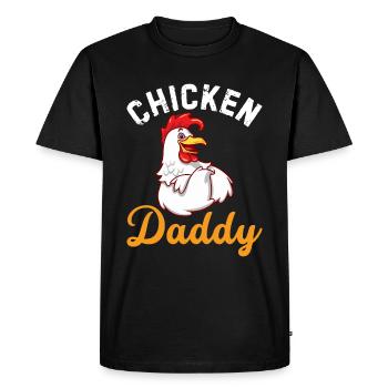 Chicky Daddy-For all cocks in the basket - Men's Premium Organic T-Shirt - black - Front - Nico (187cm)
