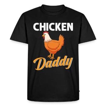 Chicky Daddy-For all cocks in the basket - Men's Premium Organic T-Shirt - black - Front - Nico (187cm)