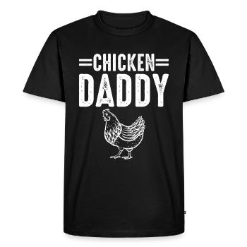 Chicky Daddy-For all cocks in the basket - Men's Premium Organic T-Shirt - black - Front - Nico (187cm)
