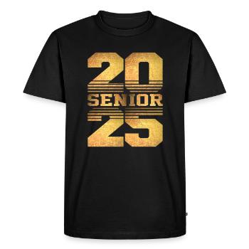 Class of 2025 Graduation - Senior 2025 - Men's Premium Organic T-Shirt - black - Front - Nico (187cm)