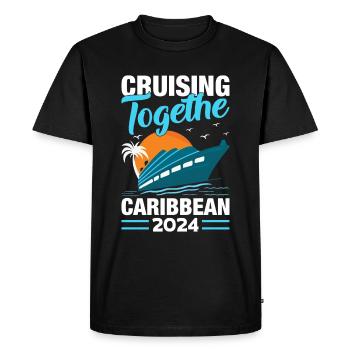Cruise Travel Command 2024 - Men's Premium Organic T-Shirt - black - Front - Nico (187cm)