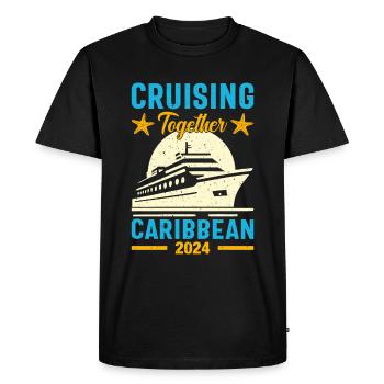 Caribbean Cruise Command 2024 - Men's Premium Organic T-Shirt - black - Front - Nico (187cm)