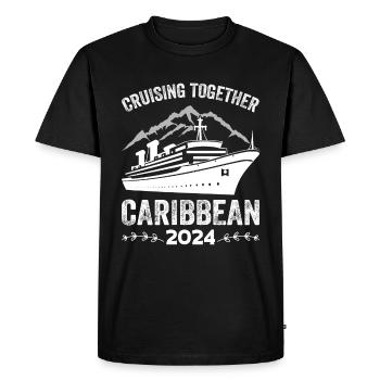 Caribbean Cruise 2024 - Men's Premium Organic T-Shirt - black - Front - Nico (187cm)