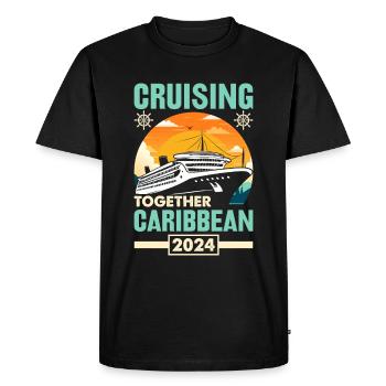 Cruise Command Caribbean Vacation 2024 - Men's Premium Organic T-Shirt - black - Front - Nico (187cm)